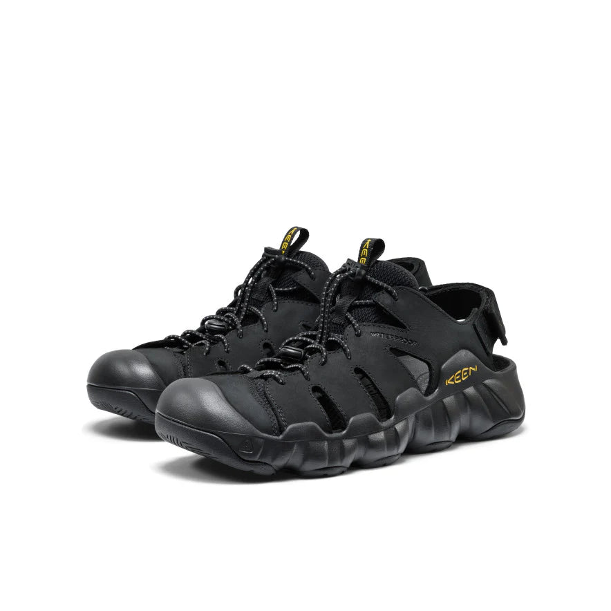 Men's Hyperport Fisherman Leather Sandal | Black/Keen Yellow - Image 2