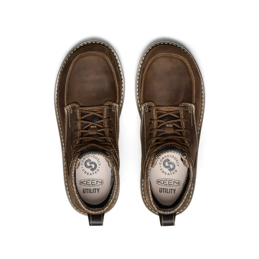 Women's San Jose 6 Waterproof Boot (Aluminum Toe) | Cascade Brown/Gum - Image 4