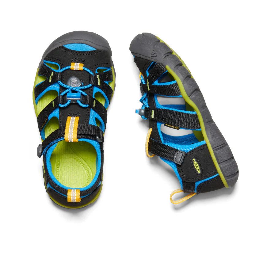 Little Kids' Seacamp II CNX | Black/Brilliant Blue - Image 8