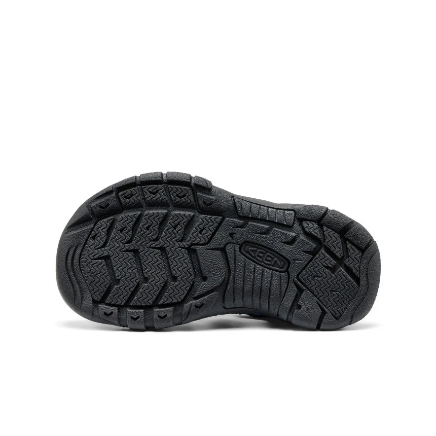 Little Kids' Newport Boundless Sandal | Black/Precious Blue - Image 5
