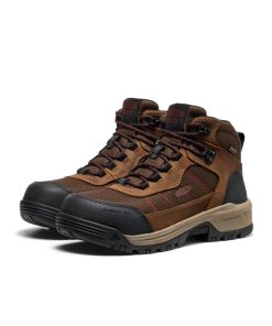 Alternative view of Women's Skokie Waterproof Work Boot (Carbon Toe)  |  Bison/Black