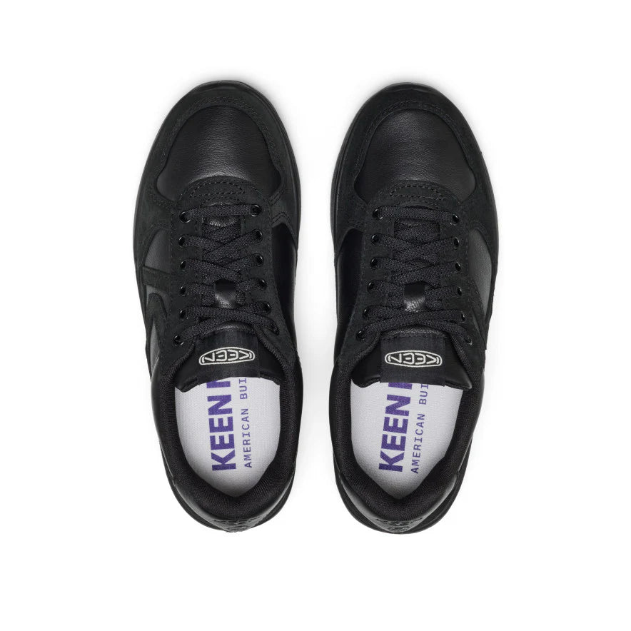 Women's KM2 Leather Jogger | Black/Black - Image 4