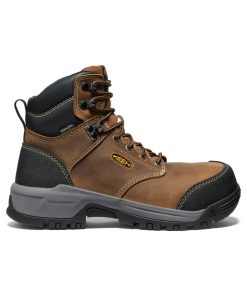 Women's Evanston 6 Waterproof Boot (Carbon Toe)  |  Bison/Black