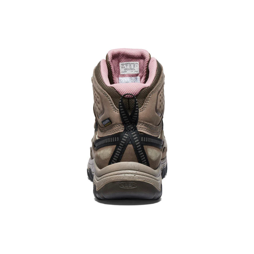 Women's Targhee IV Wide Waterproof Hiking Boot | Brindle/Nostalgia Rose - Image 5