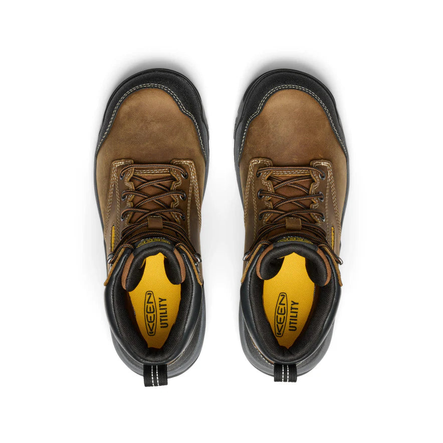 Men's Evanston 6 Waterproof Boot (Soft Toe) | Bison/Black - Image 4