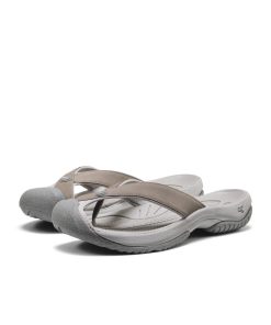 Alternative view of Men's Waimea Leather Flip-Flop  |  Monochrome/Steel Grey