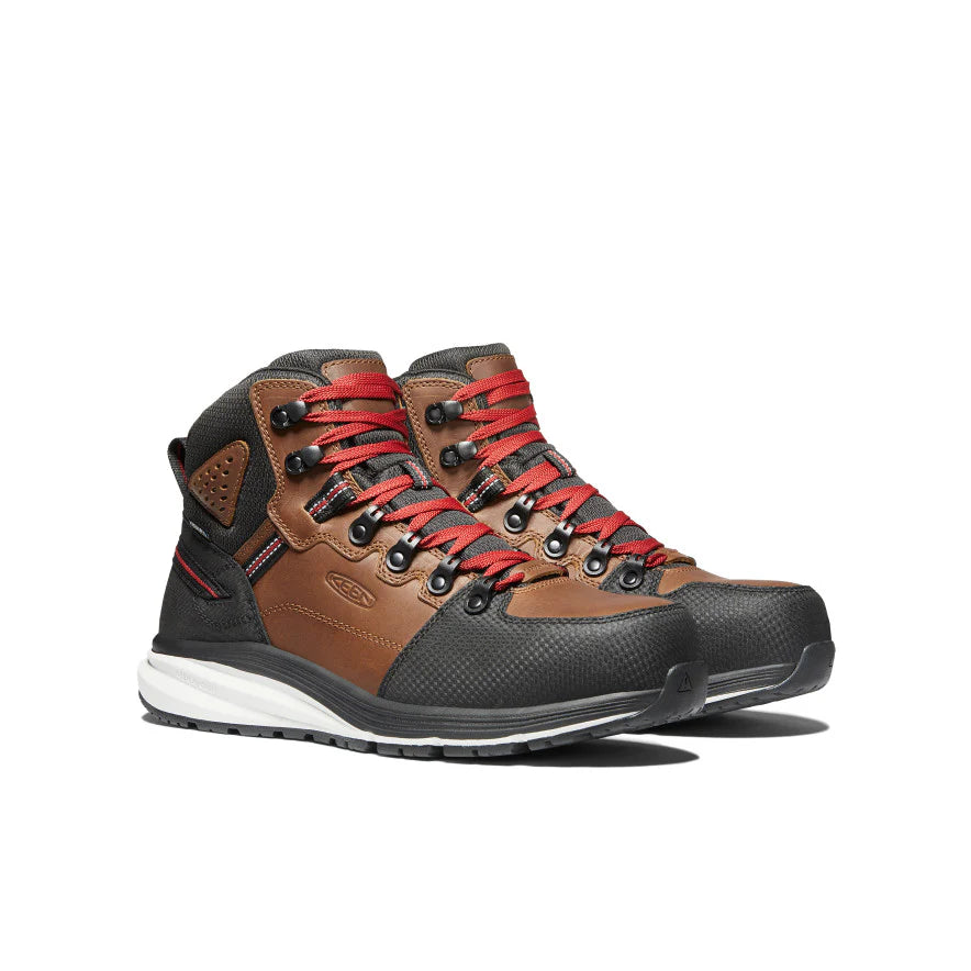 Men's Red Hook Waterproof Boot (Carbon Toe) | Tobacco/Black - Image 2