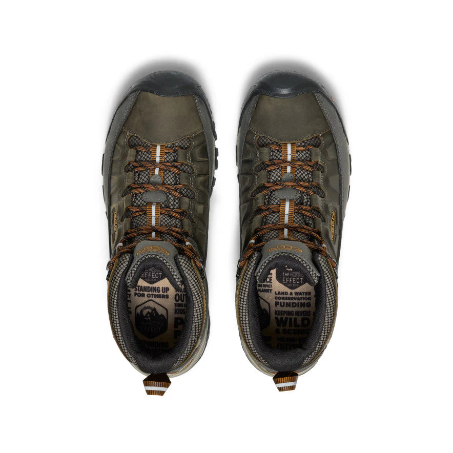 Men's Targhee III Waterproof Mid Wide | Black Olive/Golden Brown - Image 4