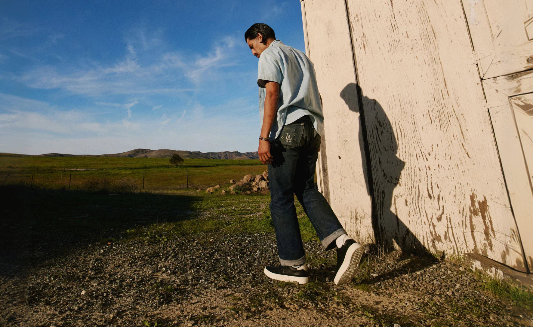 Men's KM1 Leather Sneaker | Birch/Birch - Image 7