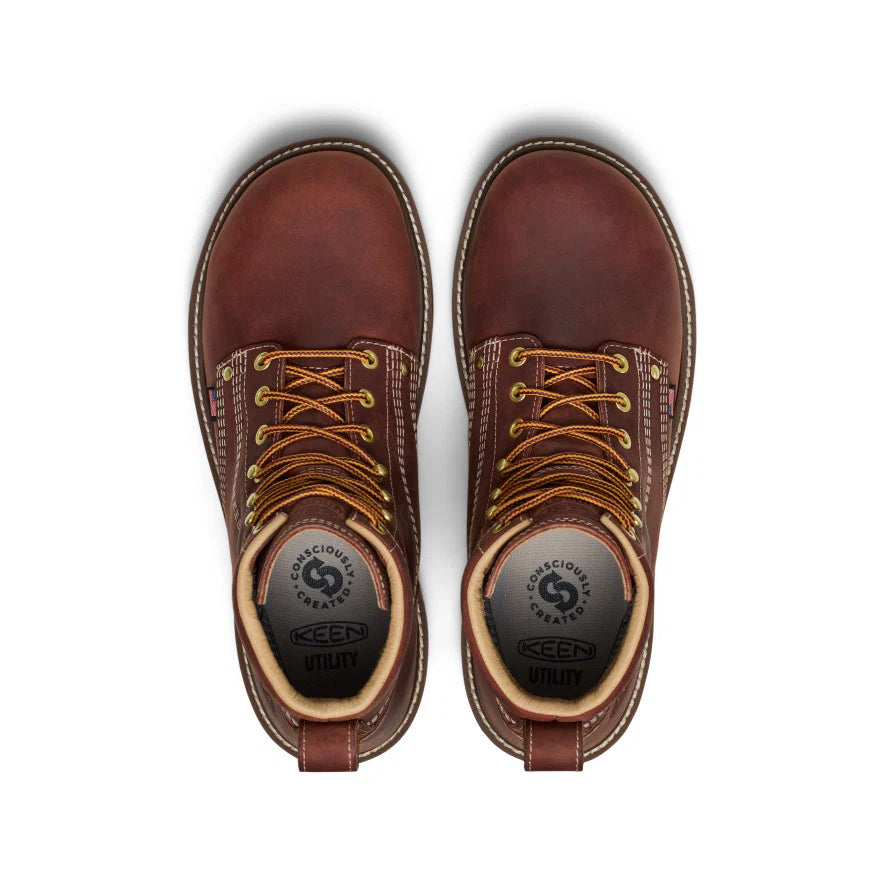 Men's Liberty 6 Waterproof 90° Heel Boot (Carbon Toe) | Bombay Brown/Gum - Image 4