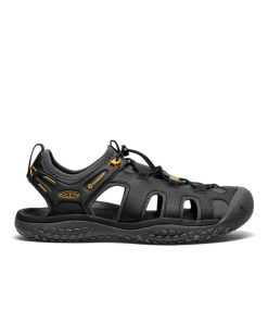Men's SOLR Sandal  |  Black/Gold