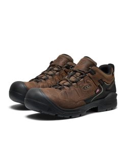 Alternative view of Men's Targhee IV Waterproof Work Shoe (Carbon Toe)  |  Dark Earth/Black