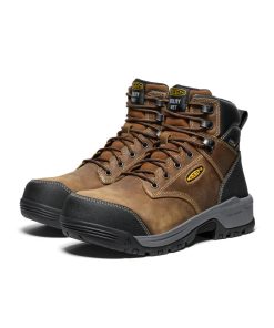 Alternative view of Men's Evanston 6 Waterproof Boot INT MET (Carbon Toe)  |  Bison/Black