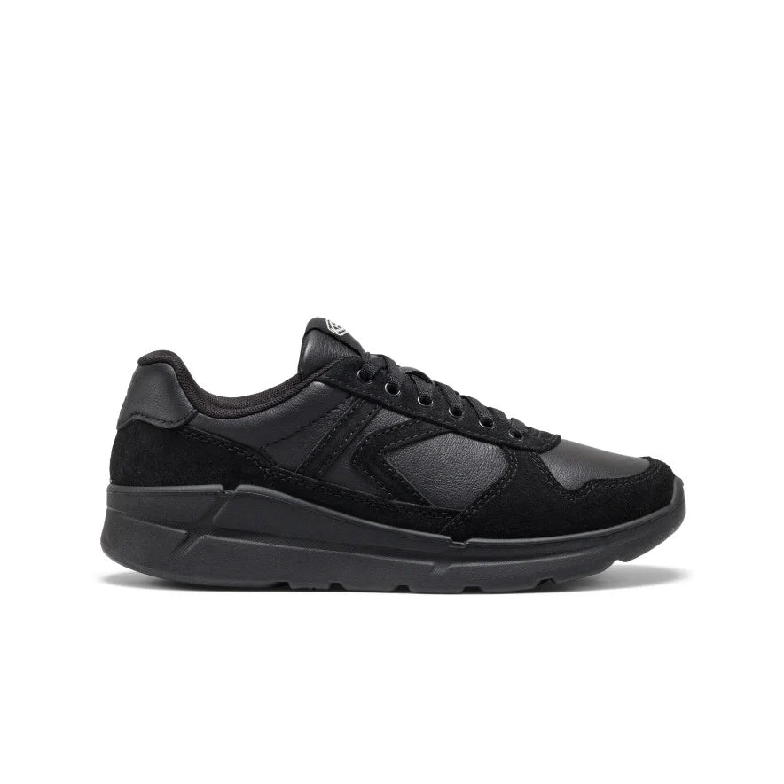 Women's KM2 Leather Jogger | Black/Black
