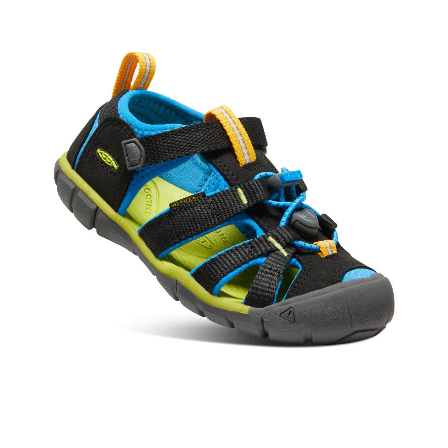 Little Kids' Seacamp II CNX | Black/Brilliant Blue - Image 7
