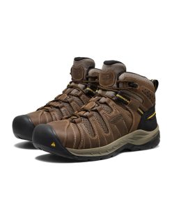 Alternative view of Men's Flint II Boot (Steel Toe)  |  Cascade Brown/Golden Rod