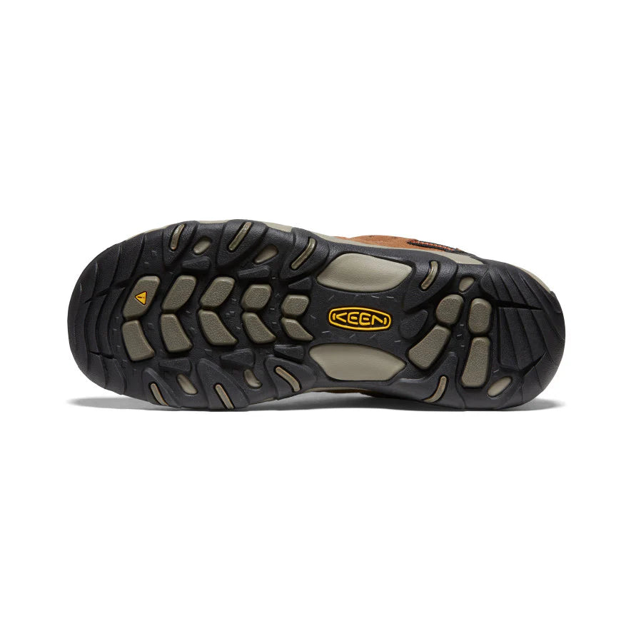 Men's Headout Waterproof Hiking Shoe | Bison/Fossil Orange - Image 6
