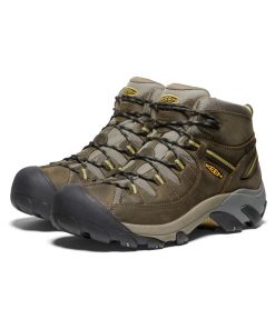 Alternative view of Men's Targhee II Mid Waterproof Hiking Boots  |  Black Olive/Yellow
