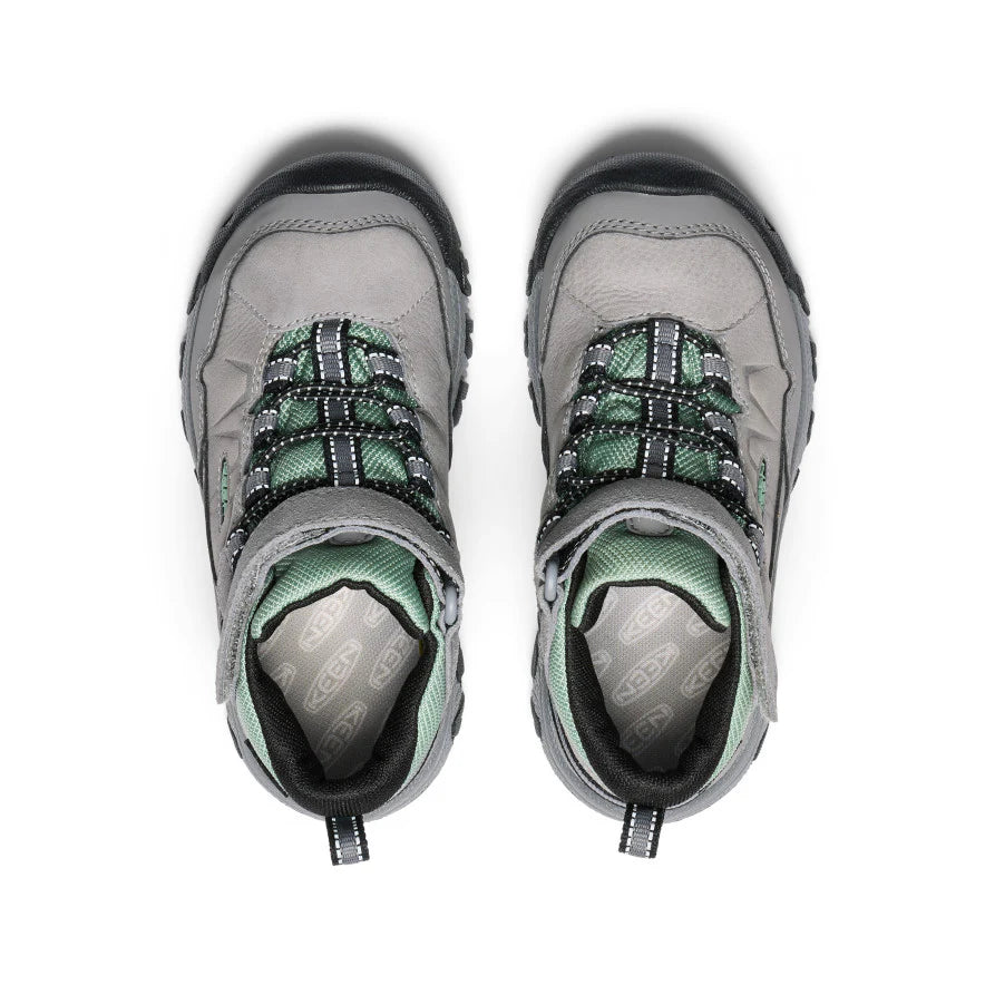 Little Kids' Targhee IV Waterproof Hiking Boot | Alloy/Granite Green - Image 4
