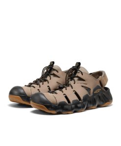 Alternative view of Men's Hyperport Fisherman Leather Sandal  |  Brindle/Oak Buff
