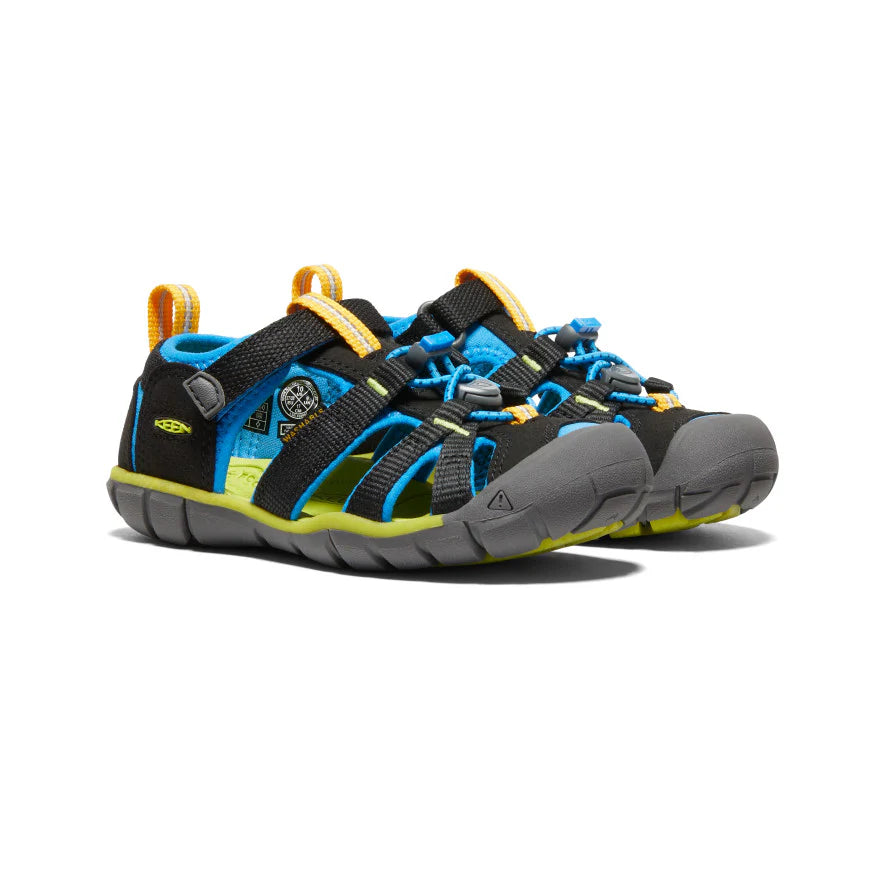 Little Kids' Seacamp II CNX | Black/Brilliant Blue - Image 6