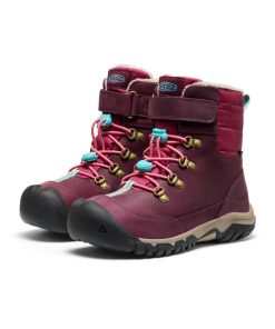 Alternative view of Big Kids' Kanibou Waterproof Winter Boot  |  Fig/Pink Lemonade