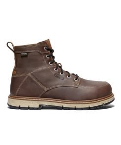 Men's San Jose 6 Waterproof 90° Heel Boot (Aluminum Toe)  |  Bison/Black