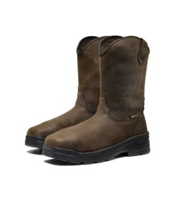 Alternative view of Men's CSA Flatland Pull-On Waterproof Work Boot INT MET (Carbon Toe)  |  Dark Brown/Black