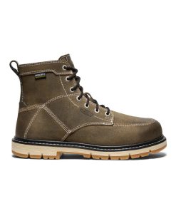 Women's San Jose 6 Waterproof 90° Heel Boot (Aluminum Toe)  |  Steel Grey/Gum