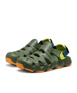 Alternative view of Big Kids' HyperFLT Clog  |  Bronze Green/Orange Peel