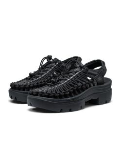 Alternative view of All Gender UNEEK PLT Sneaker  |  Black Smooth Lea