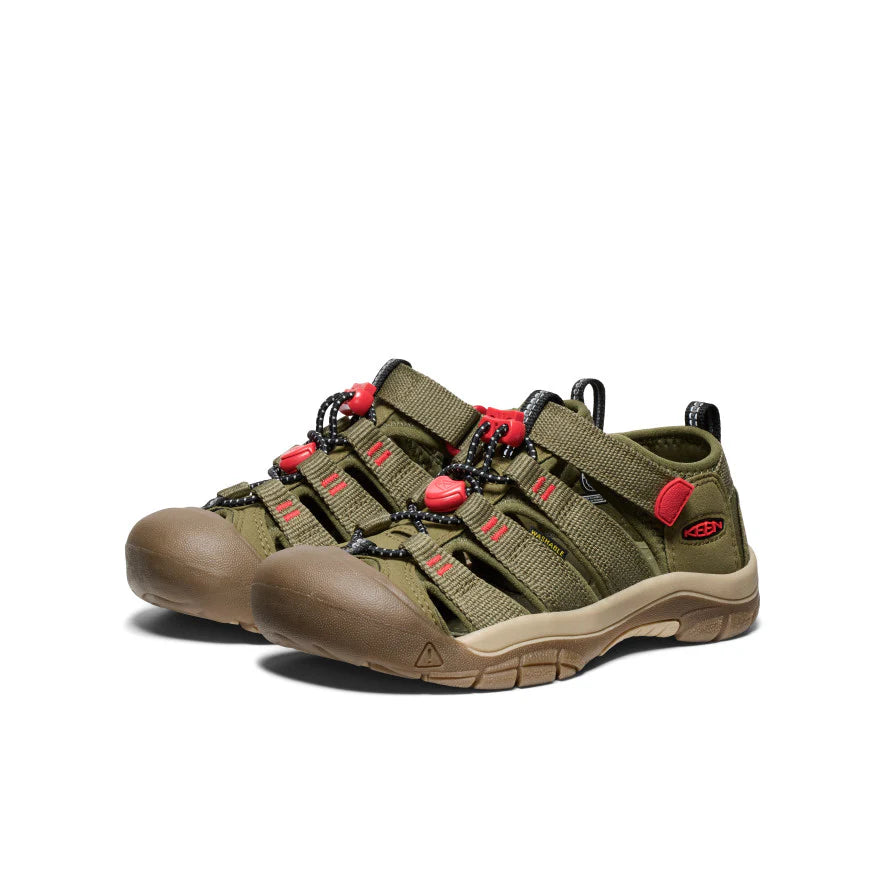 Big Kids' Newport H2 | Martini Olive/Aura Orange - Image 3