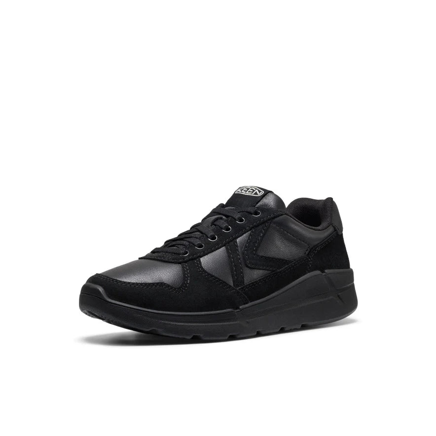 Women's KM2 Leather Jogger | Black/Black - Image 3