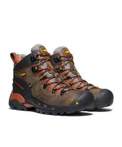 Alternative view of Men's Pittsburgh 6 Waterproof Boot (Soft Toe)  |  Cascade Brown/Bombay Brown
