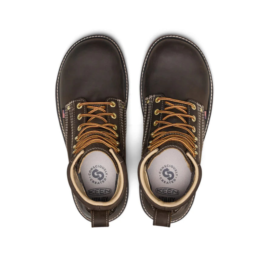 Men's Liberty 6 Waterproof 90° Heel Boot (Carbon Toe) | Coffee Bean/Black - Image 4