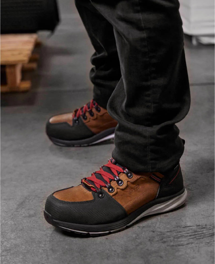 Men's Red Hook Waterproof Boot (Carbon Toe) | Tobacco/Black - Image 7