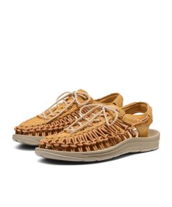 Alternative view of All Gender UNEEK Leather Sneaker  |  Oak Buff/Plaza Taupe