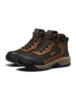 Alternative view of Men's Skokie Waterproof Work Boot (Soft Toe)  |  Forest Night/Black
