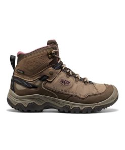 Women's Targhee IV Wide Waterproof Hiking Boot  |  Brindle/Nostalgia Rose