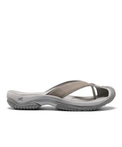 Men's Waimea Leather Flip-Flop  |  Monochrome/Steel Grey